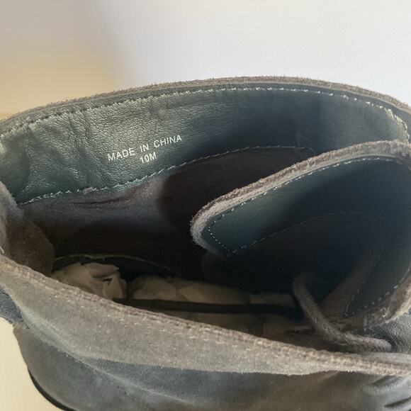 Dolce Vita Suede Lace-Up Booties Women’s 10M Block Heel Gray Ankle Boots New - Picture 9 of 9